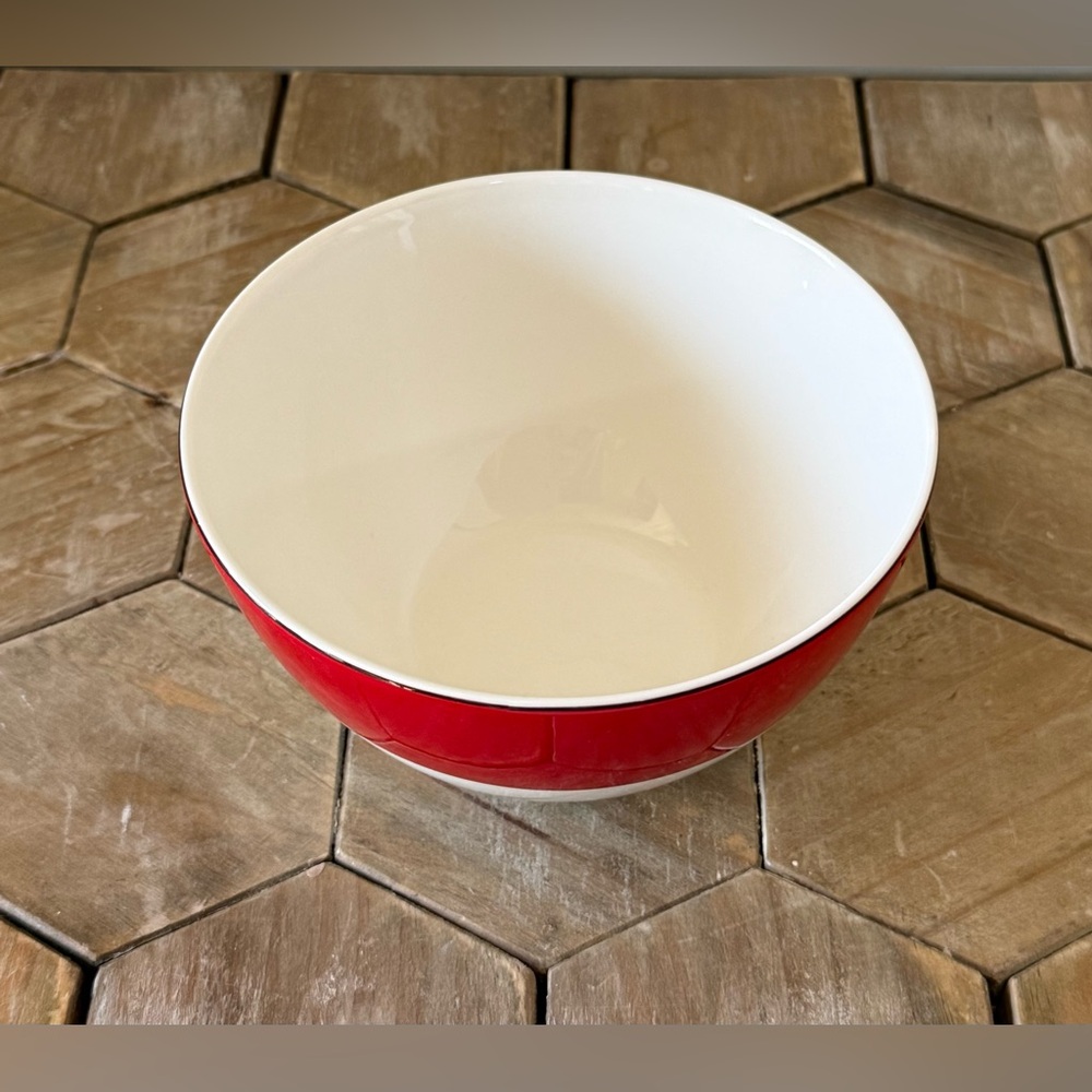 Kate Spade New York, Rutherford Circle Red by Lenox, Set of 4,Cereal/Soup Bowls - Picture 9 of 12